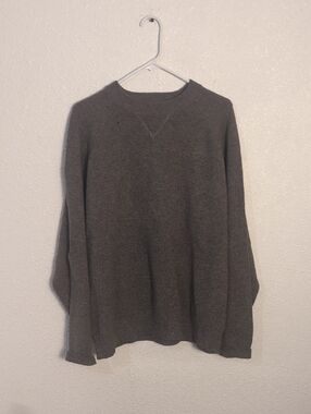 Men's Crewneck Sweater in Charcoal Gray
